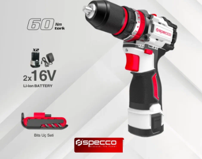Specco Akülü Darbeli Matkap & Vidalama 16V SP16V-4016