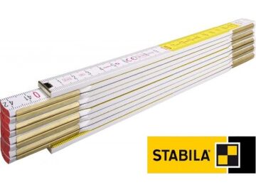 Stabila Tip 617 Mafsallı Ahşap Metre (Gizli Perçin) 1128