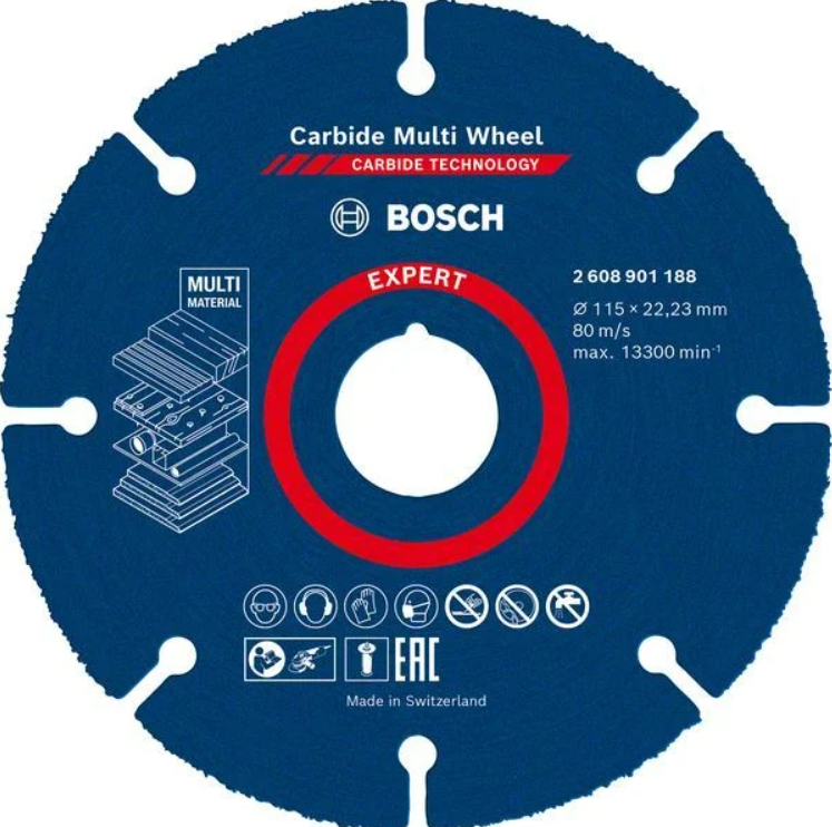 Bosch Expert Carbide Multi Wheel Kesme Diski (115 x 22,23 mm) - 2608901188