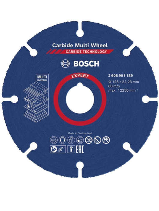 Bosch Expert Carbide Multi Wheel 125 Mm, 22,23 mm Kesici Disk - 2608901189