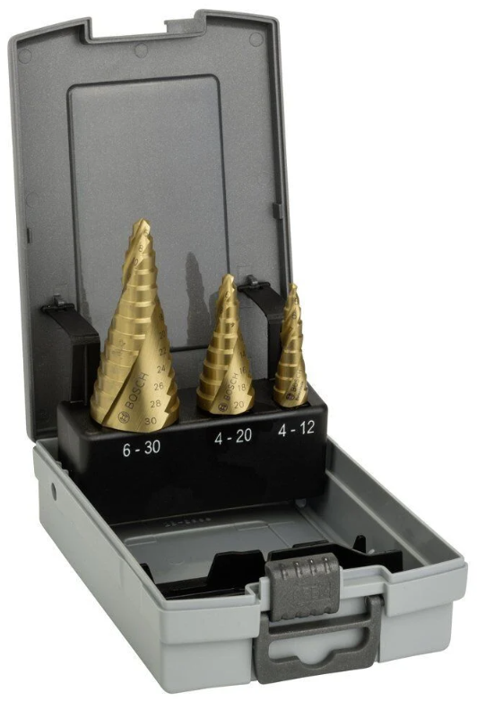 Bosch HSS-TİN Kademeli 3'lü Matkap Ucu Seti - 2608587432