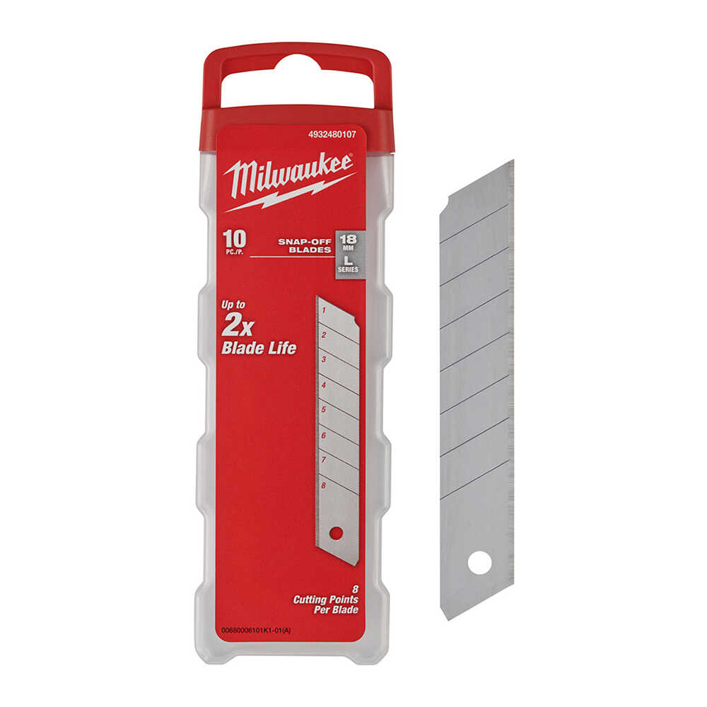 MİLWAUKEE Ayarlı Maket Bıçak Yedeği 18 Mm 10'Lu