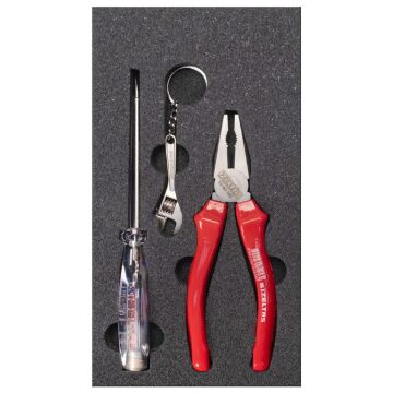 İzeltaş Pense Ve Kontrol Kalemi 2'li Set (Anahtarlıklı)