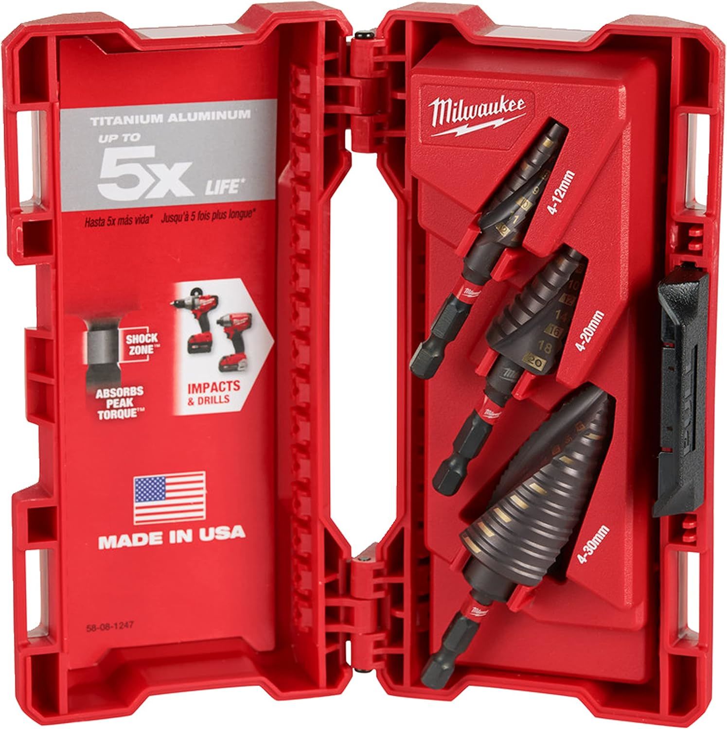 Milwaukee 3 Parça Kobalt Kademeli Matkap Ucu Seti