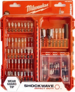 Milwaukee 75 Parça Shockwave  Bits Uç Seti