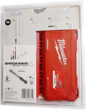 Milwaukee 75 Parça Shockwave  Bits Uç Seti