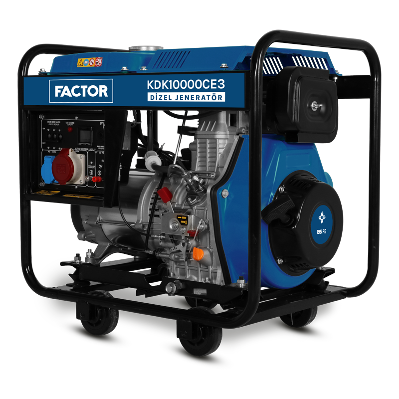 Factor KDK10000CE3 9,4 KVA Trifaze Dizel Jeneratör