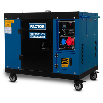 Factor KDK11500SC3 11 KVA - TRIFAZE Kabinli Dizel Jenaratör