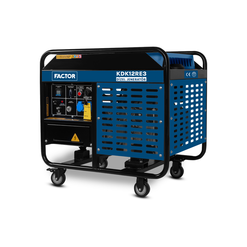 Factor KDK12RE3 12 KVA - Trifaze Su Soğutmalı Dizel Jeneratör