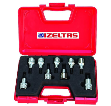 İzeltaş 1/2 Lokmalı Torx Uç Takımı(60mm,9Parça)