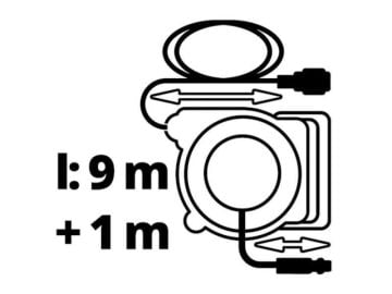 Einhell 4138000 Otomatik Duvara Monte Kompresör Hortum Makarası