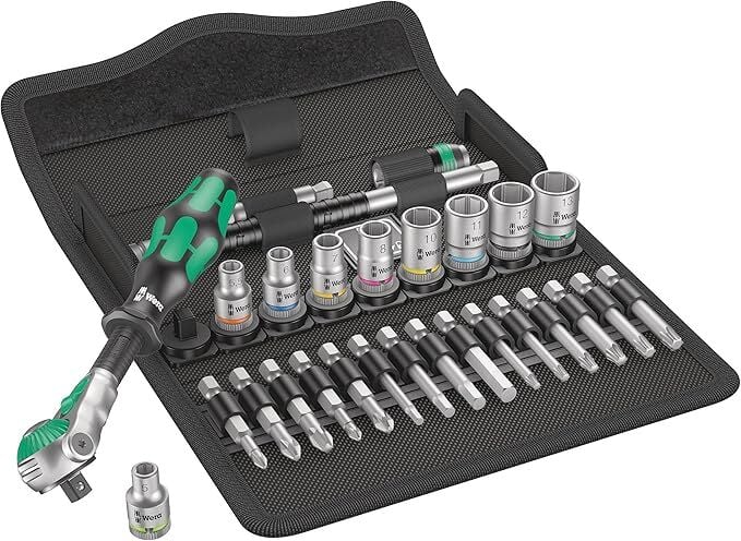Wera 8100 SA 9 Zyklop Speed Cırcır Seti 1/4' 28 Parça