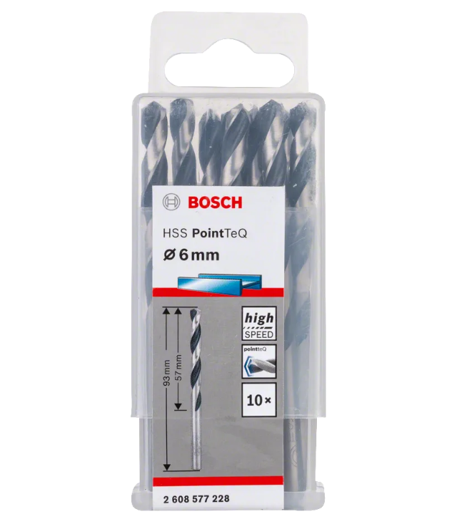 Bosch HSSPointTeQ Metal Matkap Ucu 6,0mm 10'lu - 2608577228