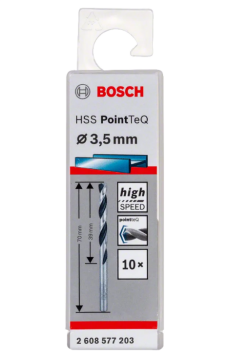 Bosch HSSPointTeQ Metal Matkap Ucu 3,5mm 10'lu - 2608577203
