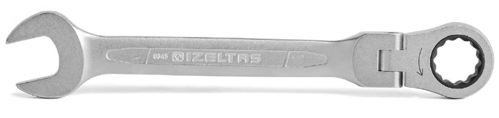 İzeltaş 0345 Mafsallı Cırcır Kombine Anahtar 19 mm