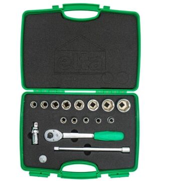 Elta 1/2'' Altı Köşe Lokma Anahtar Takımı 17 Parça