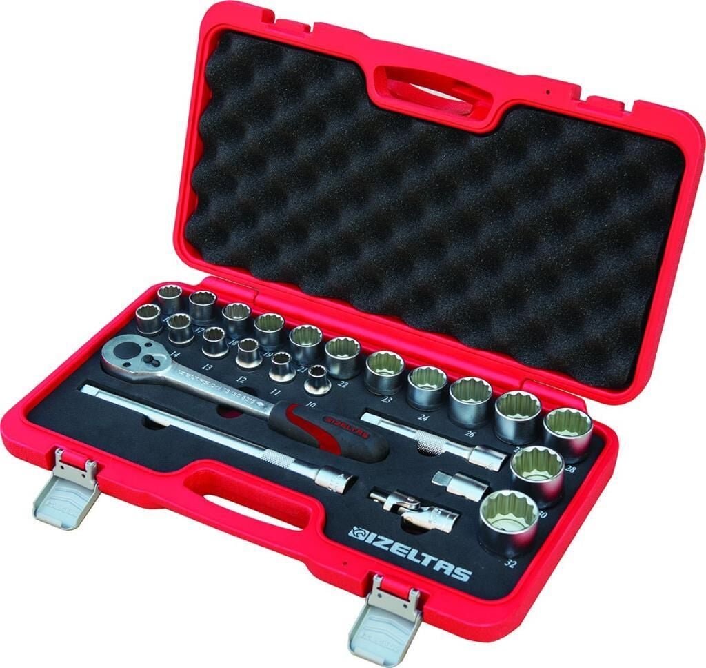 İzeltaş  24 lü Sae Lokma Anahtar Takımı 1/2''