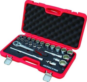 İzeltaş  24 lü Sae Lokma Anahtar Takımı 1/2''