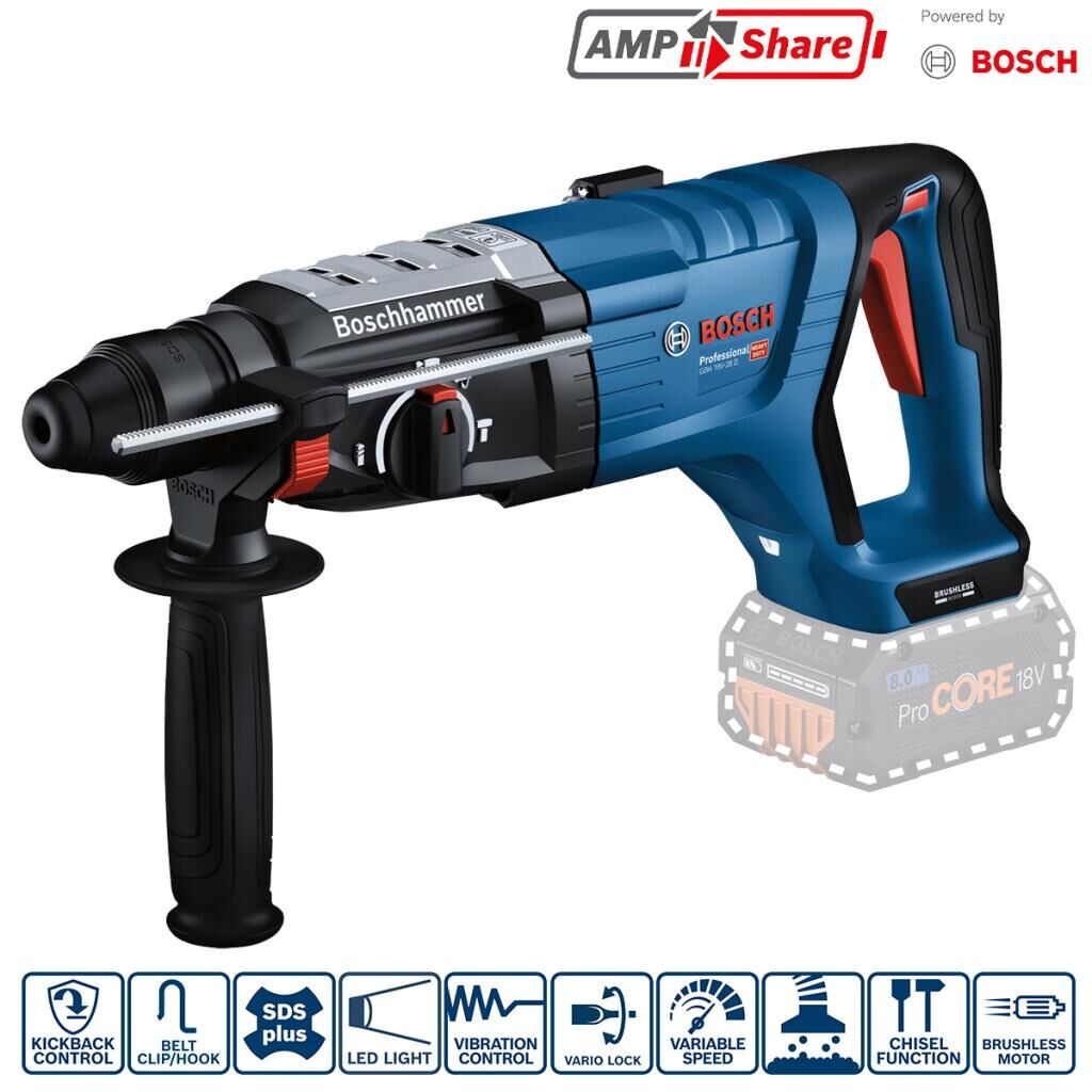 Bosch GBH 18V-28 D Akülü Kırıcı Delici (solo)