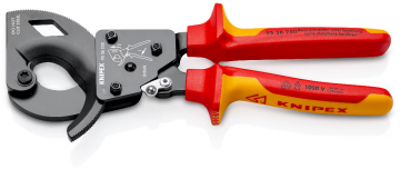Knipex 9536250 Cırcır Mekanizmalı Kablo Makası