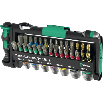 Wera 05049055001 Tool-Check Plus1 Bits Uç ve Cırcır Seti