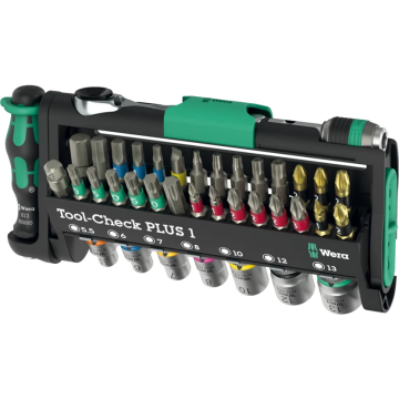 Wera 05049055001 Tool-Check Plus1 Bits Uç ve Cırcır Seti