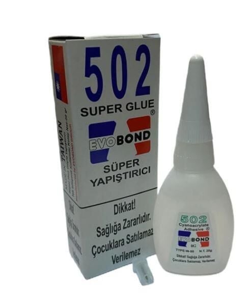 Evobond 502 Japon Yapıştırıcı 20 Gr - 50'li Paket