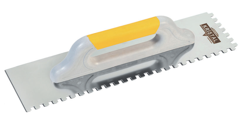 Kristal Kare Dişli Plastik Kapalı Saplı Seramik Malası Paslanmaz Çelik 4*4 Dişli 30cm