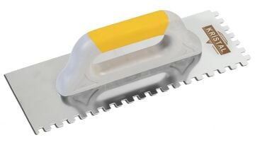 Kristal Kare Dişli Plastik Kapalı Saplı Seramaik Malası Paslanmaz Çelik 6*6 dişli 40 cm